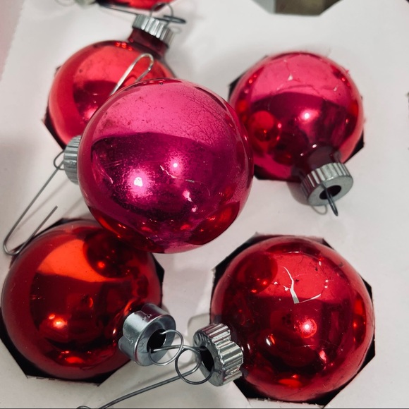 Vintage Christmas glass ball ornaments Shiny Brite - Picture 7 of 8